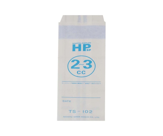 【受注停止】0-198-04 HP滅菌バッグ TS-102(1000枚) 日油技研工業 印刷