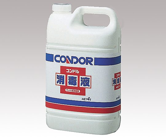0-2399-03 消毒マット C-108(専用消毒液)(4L) 山崎産業(コンドル)