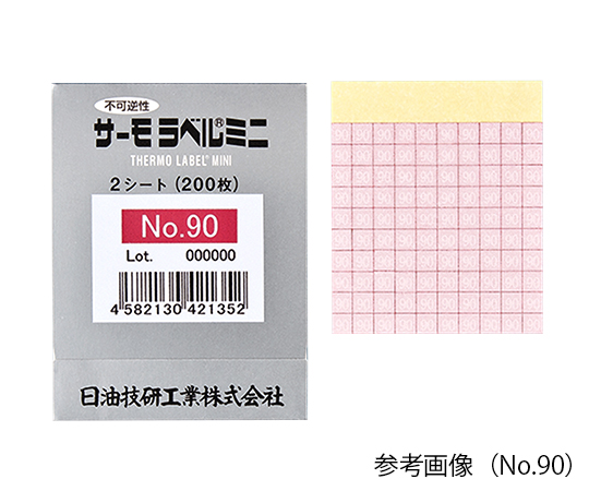 1-630-15 サーモラベルミニ No.120(100枚×2シート) 日油技研工業 印刷