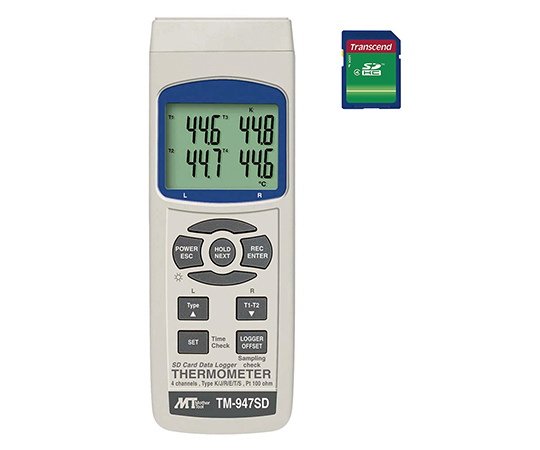 1-1450-01 データロガー温度計 TM-947SD マザーツール 印刷