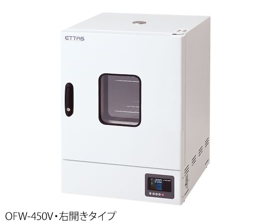 【受注停止】1-2126-25-20 ETTAS 定温乾燥器(タイマー仕様・強制対流方式) 窓付きタイプ 右扉 校正証明書付 OFW-450V-R アズワン(AS ONE) 印刷