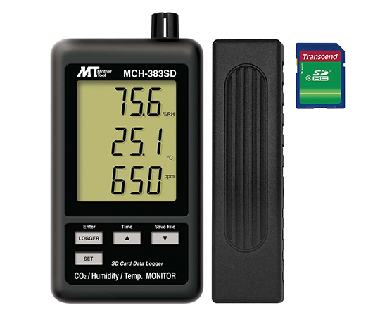 【受注停止】1-2517-03 データロガデジタル MCH-383SD(温・湿度・CO2計)