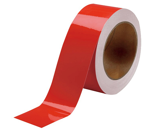 1-2604-05 耐久ラインテープ 赤 印刷