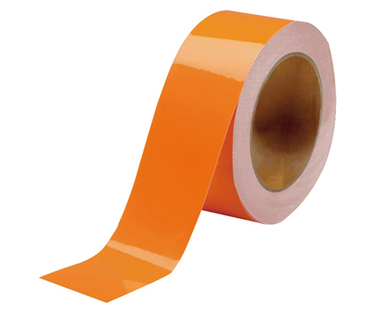 1-2604-07 耐久ラインテープ オレンジ 印刷