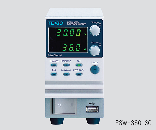 1-3889-20-20 直流安定化電源(ワイドレンジ) PSW-360M250(校正証明書付) テクシオ(TEXIO)