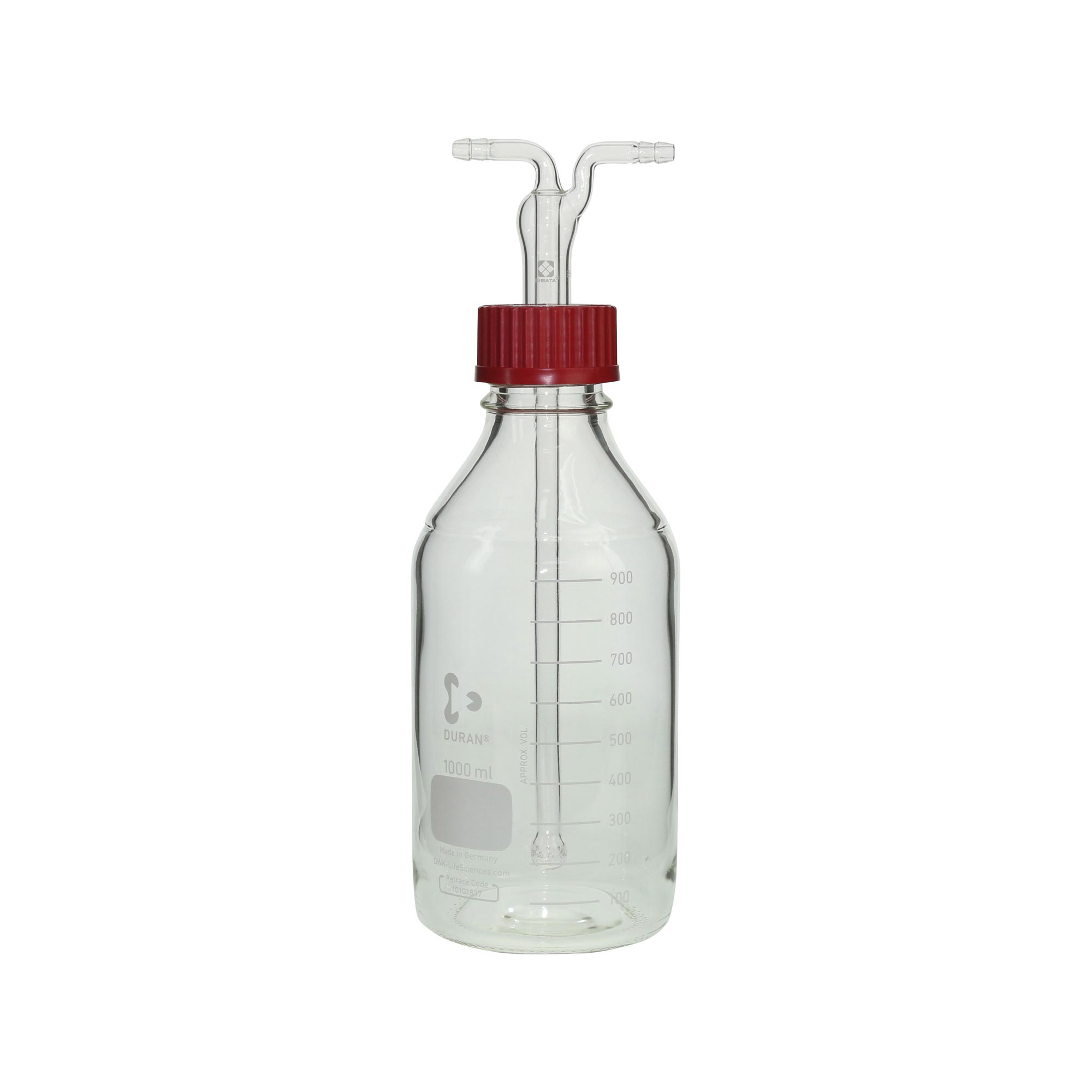 014670-1000 DURAN ねじ口洗浄瓶 ムエンケ式 1000mL GL-45 柴田科学(SIBATA) 印刷