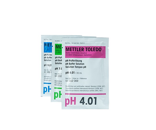 1-5102-04 pHメータ用標準液 51302068(20mL×各10袋)) メトラー・トレド(METTLER TOLEDO)