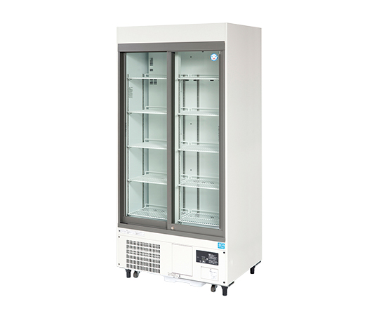 1-5460-31 薬用冷蔵ショーケース 900×650(700)×1917mm FMS-500GH 福島工業