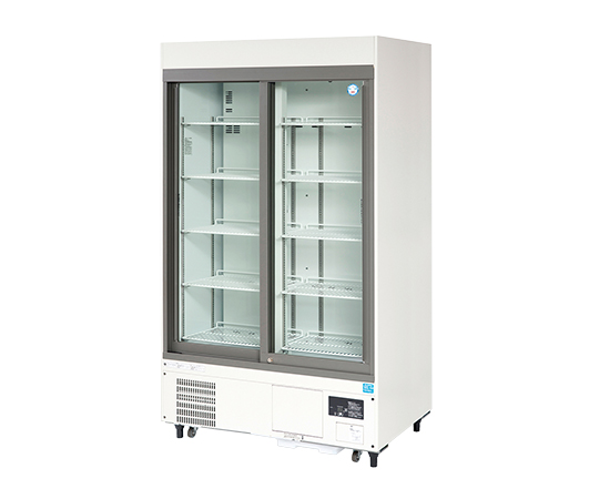1-5460-32 薬用冷蔵ショーケース 1200×650(700)×1917mm FMS-800GH 福島工業 印刷