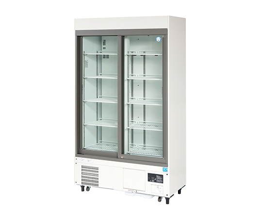 1-5460-35 薬用冷蔵ショーケース 1200×450(500)×1917mm FMS-400GH 福島工業