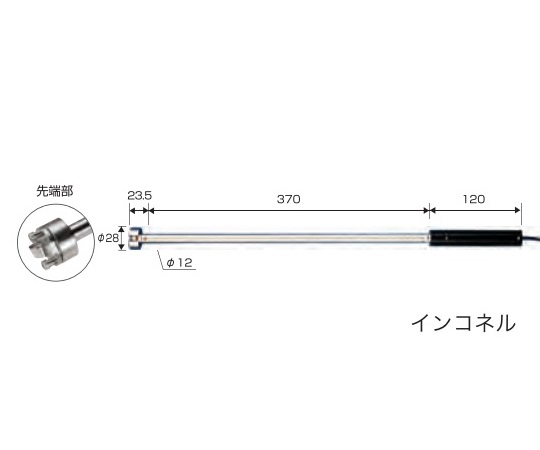 1-5522-06 センサプローブ IK-1000 表面温度測定用 アズワン(AS ONE) 印刷