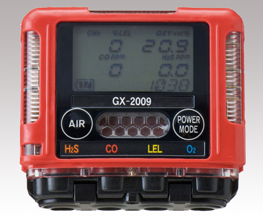 【受注停止】1-6269-22-20 ガスモニター 3成分測定可 GX-2009TYPE B(校正証明書付) 理研計器