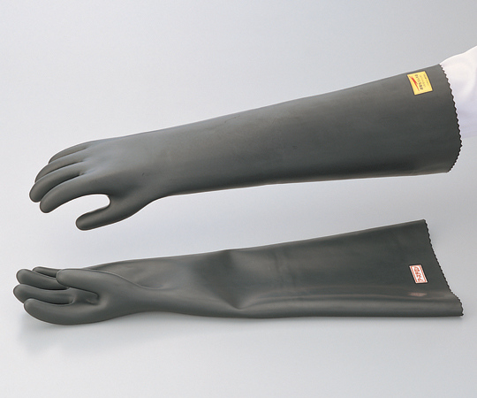 1-6313-01 静電気用手袋 黒 GC-8 ハナキゴム 印刷