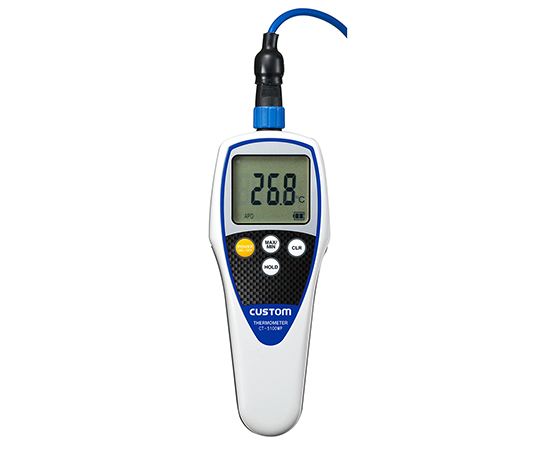1-6785-11 防水型デジタル温度計 CT-5100WP カスタム(CUSTOM) 印刷