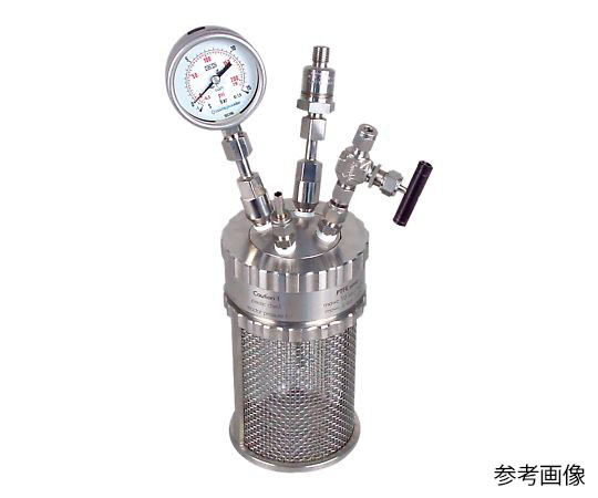 1-6929-14 耐圧ガラス反応容器 ミニクレーブ 300mL SUS300 レオナ