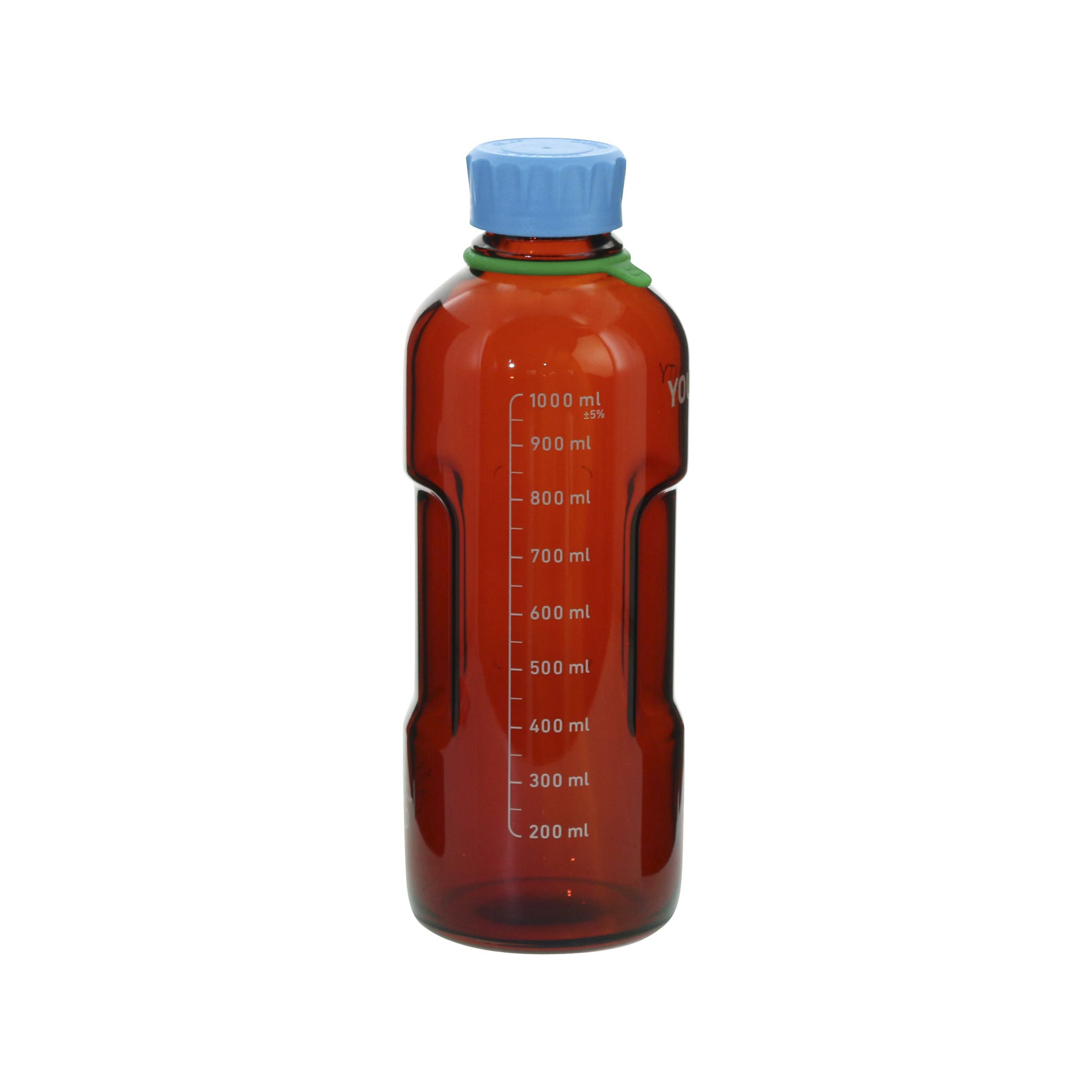 DURAN ユーティリティーねじ口ボトル 茶褐色 水キャップ付 1L(4個)