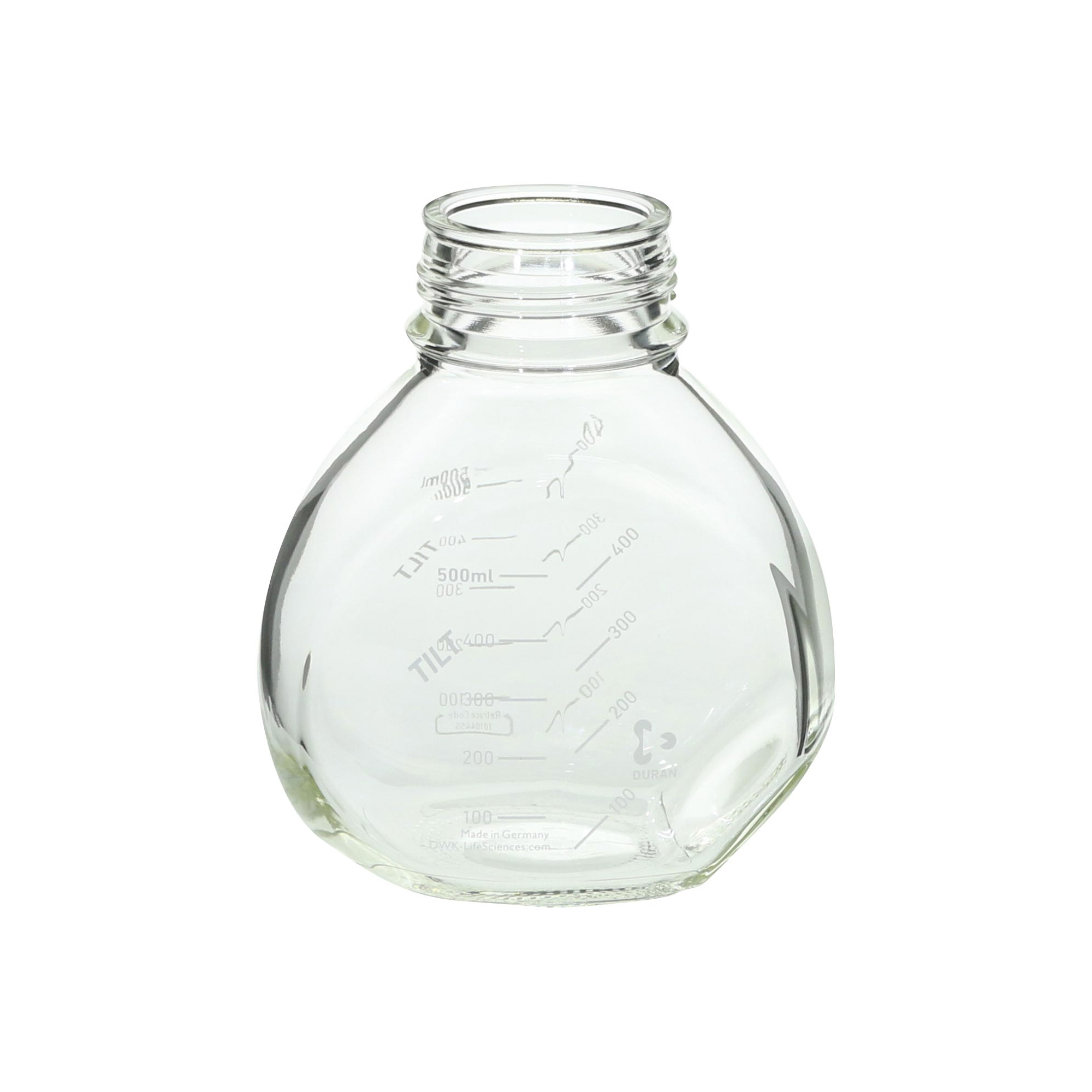 【受注停止】017400-500A DURAN チルトボトル TILT Bottle 500mL(4個) 柴田科学(SIBATA)