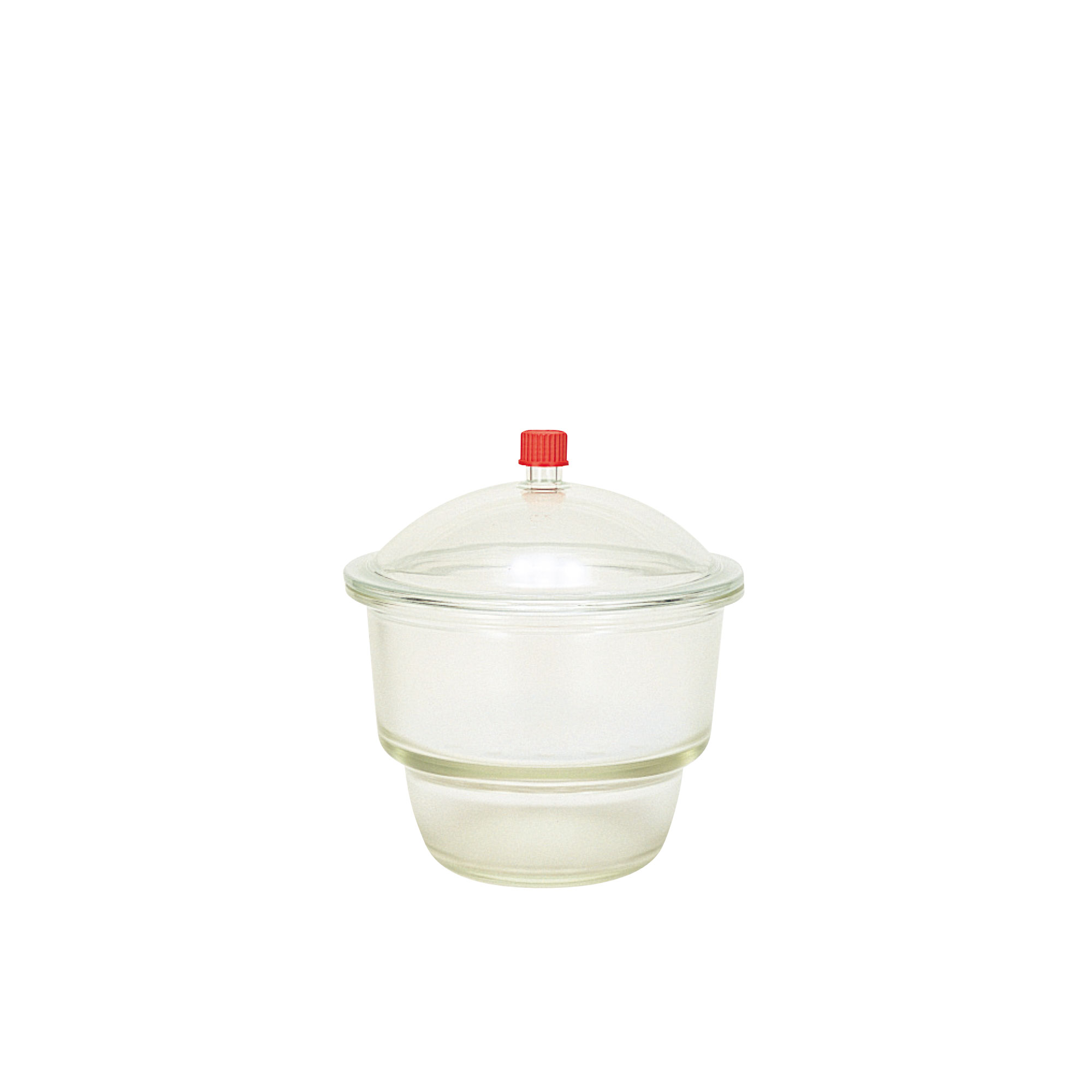 DURAN ねじ口デシケーター 中板・プラスチックキャップ付 300mm