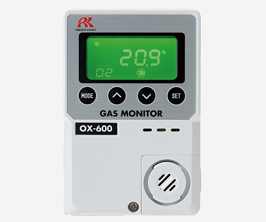 3-3300-11 小型酸素モニターOX-600-00 一体型(乾電池仕様) OX-600-00・BT 理研計器