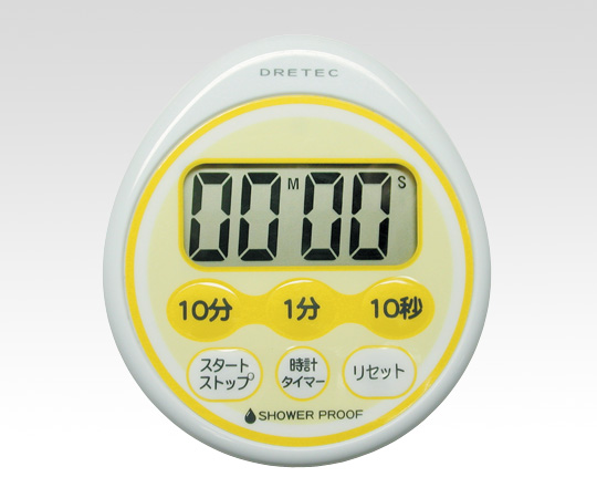 1-8010-01 時計付防滴タイマー T-136YE ドリテック(DRETEC) 印刷
