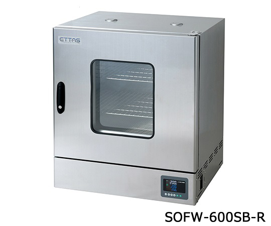 【受注停止】1-8998-26-20 定温乾燥器(強制対流方式) ステンレスタイプ・窓付き 右扉 校正証明書付 SOFW-600SB-R アズワン(AS ONE)
