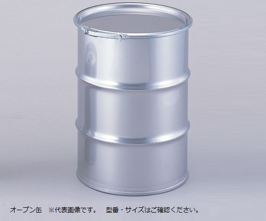 【受注停止】1-9839-04 ステンレスドラム缶容器 オープン缶60L No.1108-16 印刷