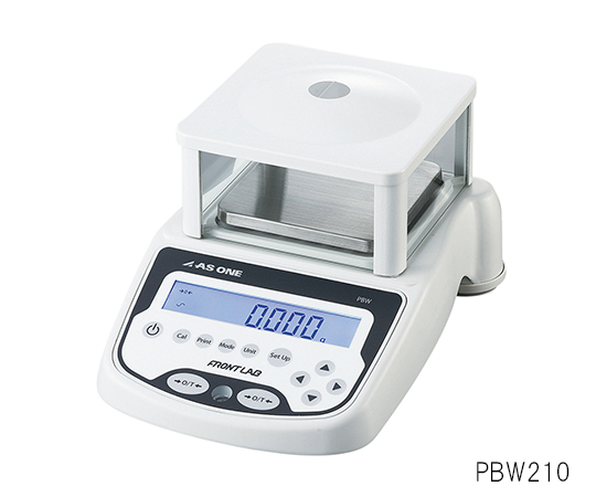 【受注停止】1-9990-11 校正分銅内蔵精密電子天秤 (フロントラボ) 210g PBW210 アズワン(AS ONE)
