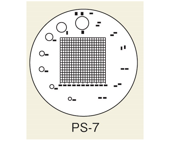 2-190-04 スケールルーペ目盛板7X用 PS-7 PEAK