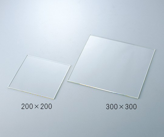 2-990-02 TEMPAX ガラス板 300×300×5 印刷
