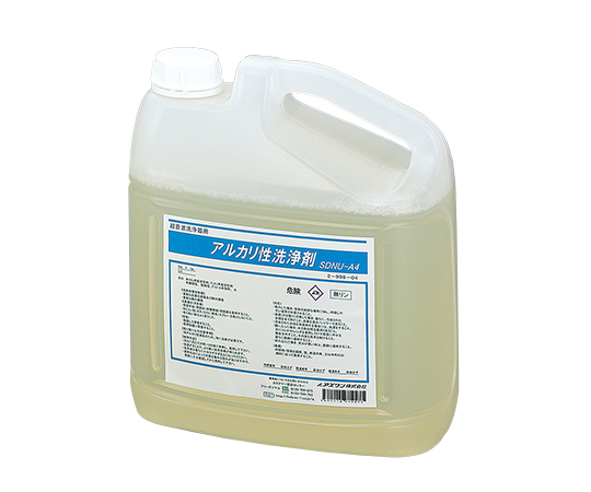 2-998-04 超音波洗浄器用 アルカリ性洗浄剤 4kg SDNU-A4 アズワン(AS ONE) 印刷