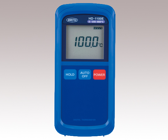2-1082-01-20 ハンディタイプ温度計 ベーシック E熱電対 -200~+800°C HD-1100E(校正証明書付) 安立計器