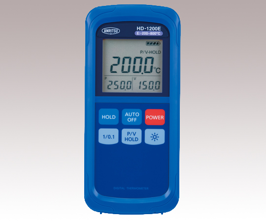 【受注停止】2-1082-03 ハンディタイプ温度計 HD-1200E 安立計器 印刷