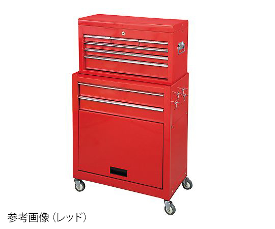 3-047-01 薄型キャビネット レッド