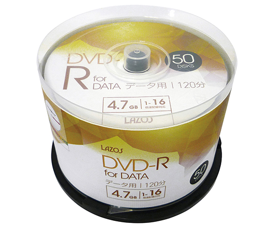 3-664-12 ブランクメディアディスク DVD-R L-DD50P(50枚) 印刷