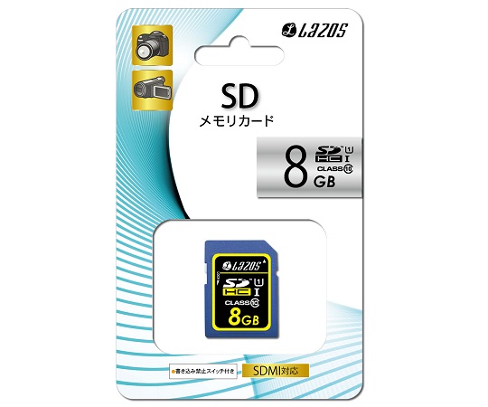 3-667-13 SDHCメモリーカード 8GB L-8SD10-U1