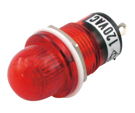 3-972-01 ネオン球(抵抗内蔵型) 赤 WTN-10-1287RD