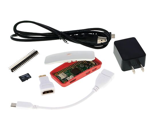 【受注停止】3-997-01 ラズベリーパイ スターターキット(小型版) RASPi Zero W