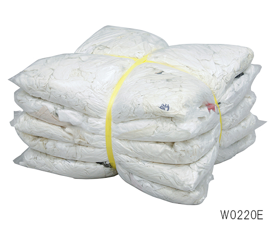 3-1815-02 白メリヤスウエス(エコノミー) W0220E(2kg×5袋) 日光物産
