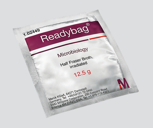 3-3620-01 Readybag(R)顆粒培地 ハーフフレーザーブイヨン リステリアの1次増菌 1.02449.0060(60包) Merck 印刷