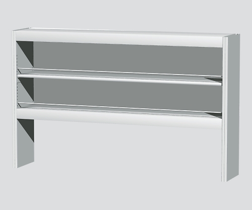 3-4153-01 サイド実験台用スチール試薬棚 オープン・片面型 1180×200