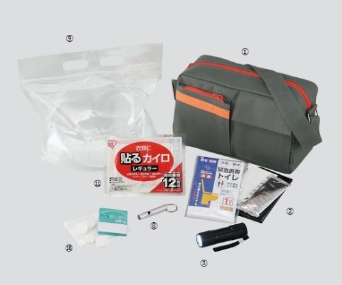 災害時用備蓄セット(ショルダーバッグタイプ) AA-30(7点入)(30セット)