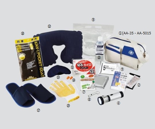 災害時用備蓄セット(ショルダーバッグタイプ) AA-5015(15点入)(20セット)