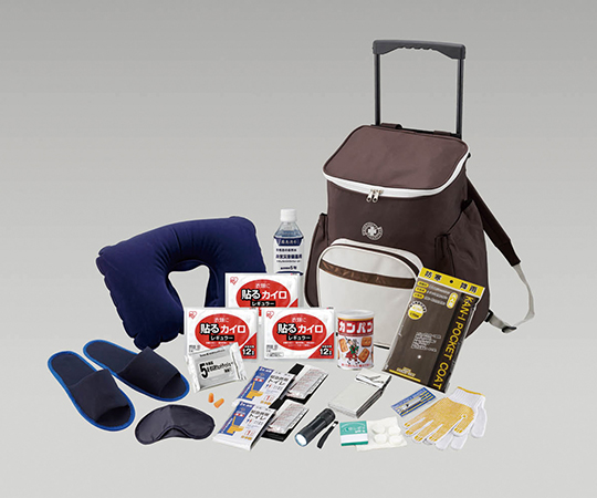 災害時用備蓄セット(キャリーバッグタイプ) AA-100CB(16点入)(4セット)