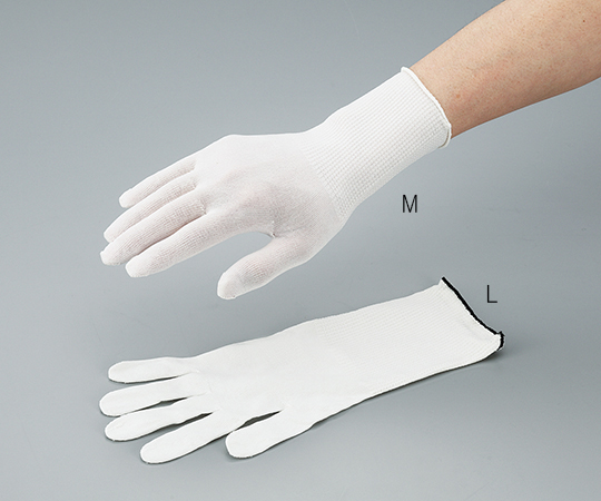 クリーンルーム用インナー手袋 クリーンパック L ロング MX386-CP-L(10双)