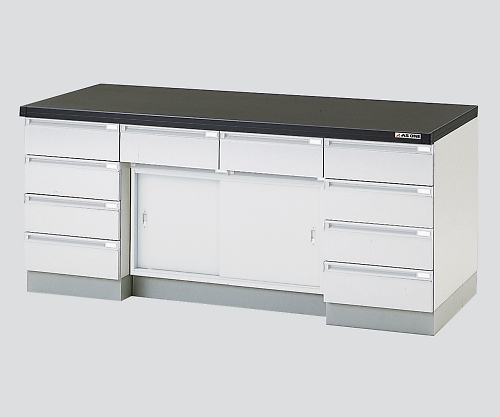 【受注停止】3-5830-32 サイド実験台 木製タイプ・引戸タイプ 2400×750×800 AP2O-2407 アズワン(AS ONE)