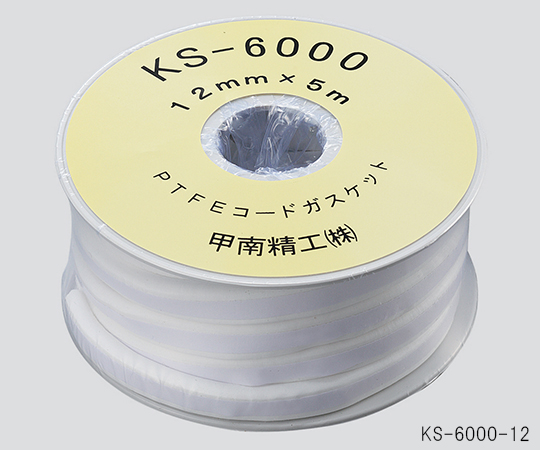 3-5935-06 フッ素樹脂コードシールガスケット(PTFE)20mm×6.0mm×5m KS-