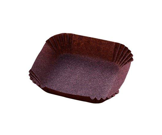 ペーパーディッシュ (紙タイプ) 茶 47.6×47.6×14.2mm HS120313(500枚)