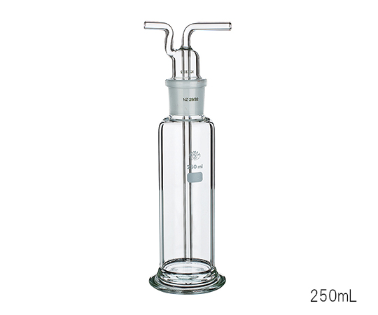 3-6015-01 ガス洗浄瓶 100mL 2450/100 SIMAX 印刷