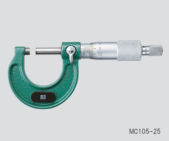 3-6039-04 標準外側マイクロメータ 測定範囲:75~100mm MC105-100 新潟精機(SK)