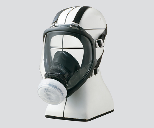 3-6043-01 防毒マスク(低濃度用0.1%以下) Mサイズ 吸収缶仕様 GM166 重松製作所 印刷